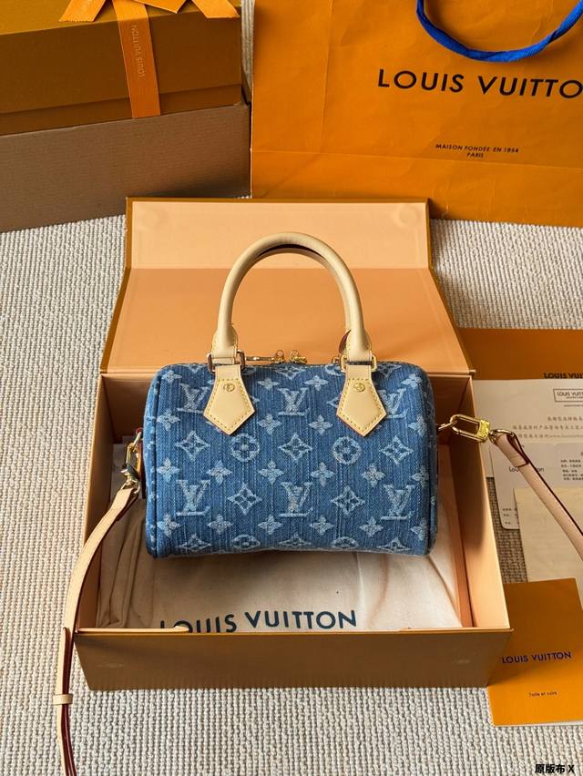 Original Denim Denim Nano This Is A Heartbeat Signal This Nano Speedy Handbag Is