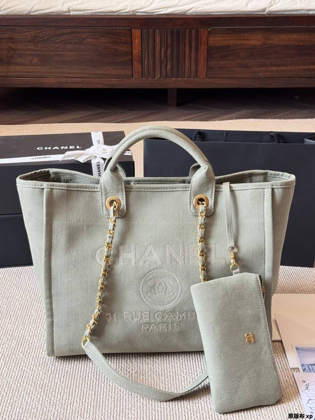 Original Cloth Chanel Beach Bag Handbag 24C Tote Chanel 25C Beach Bag The Textur