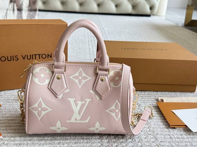 New Style With Box Size 20*14Cm L Home Ss23 Speedy 20 Let's Feel The Joy Of Pink