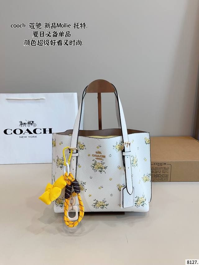 With Gift Box Coach Mollie Tote Bag Coach New Shopping Bag Shipped Top Quality S