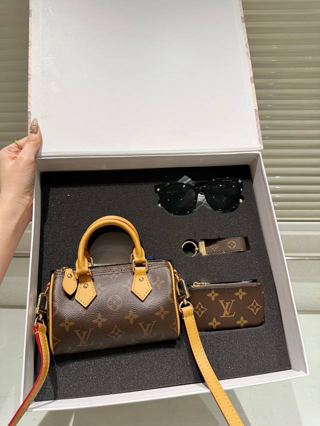 Box Set Lv Nano Speedy 16 Pillow Bag Lv New Series Pillow Bag Handbag, The First