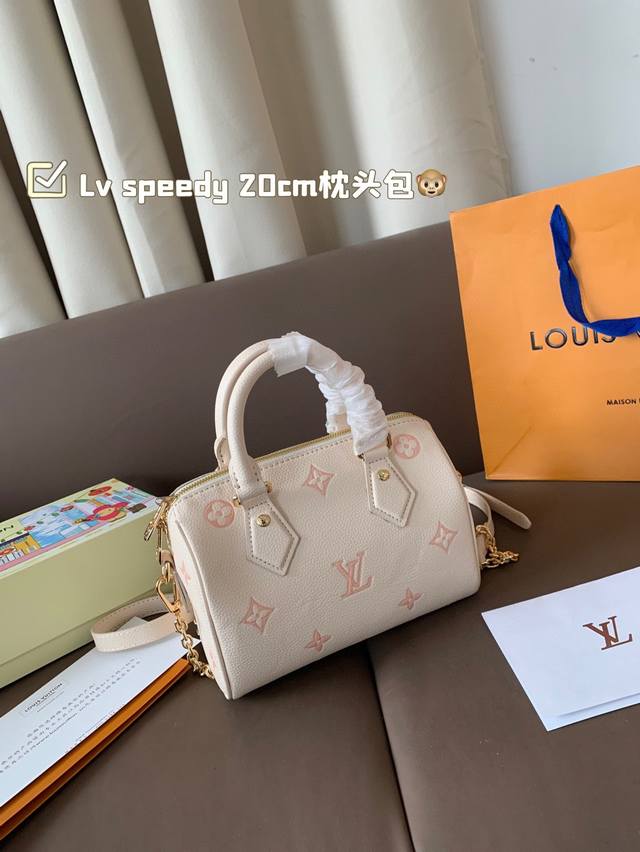 lv Speedy 20Cm Pillow Bag, A Global Hit, Airport Bag, Motorcycle Goddess Bag,