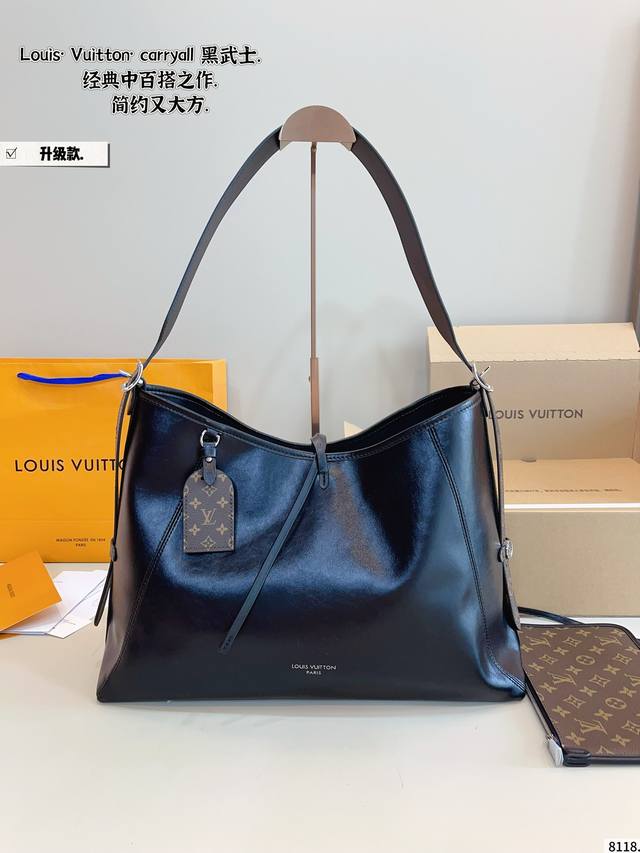 With Gift Box. Lv Carryall Black Warrior Bag Is Really So Tasteful. It Has A Str