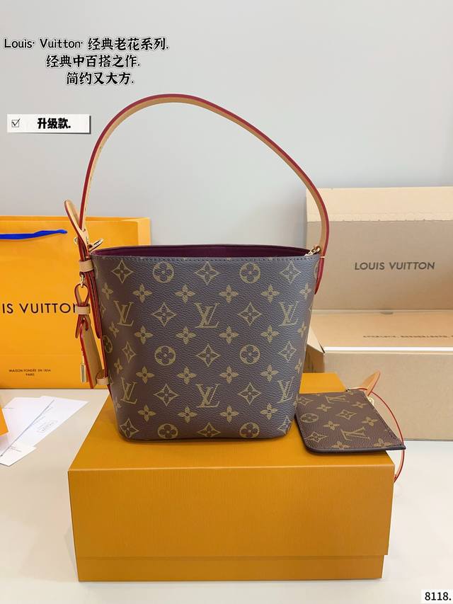 With Gift Box. Lv All Inbb Bucket Bag A Bag With A Full Atmosphere Can Be Easily