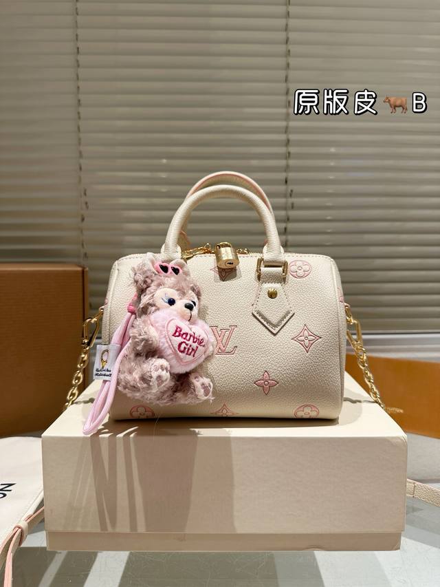Cowhide Version With Pendant Lv Speedy Pillow Bag The Lining Is The Same As The
