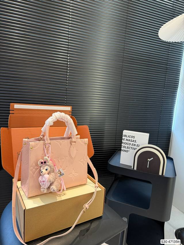 With Airplane Box Folding Box Lv Cherry Blossom Pink Tote Super Popular Tote Tot
