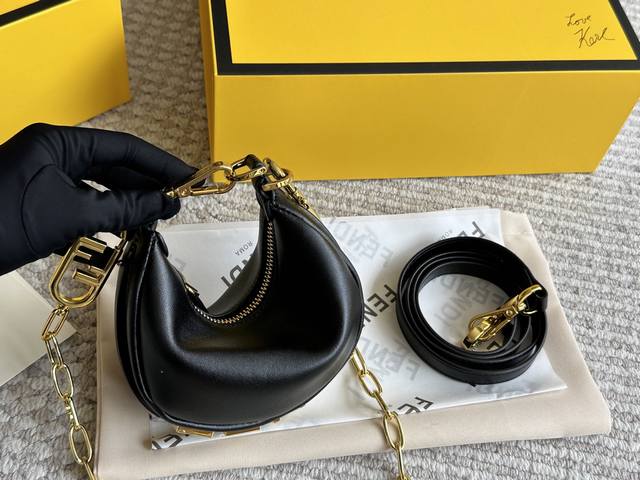 With Box Fendi Spring And Summer Fendigraphy Half-Moon Bagj Fendi Spring And Sum