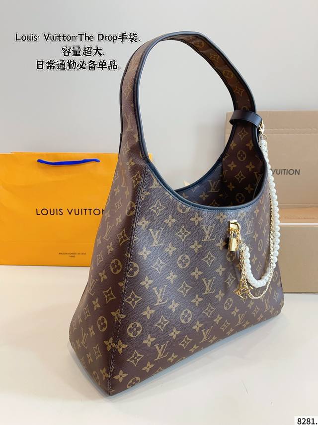 With Gift Box Lv Hobo New Armpit Bag. Retro And Elegant, Timeless Classic Formal