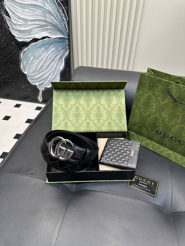 Wallet + Belt Set Cool High Version Belt Popular Belt The Most Popular Version O