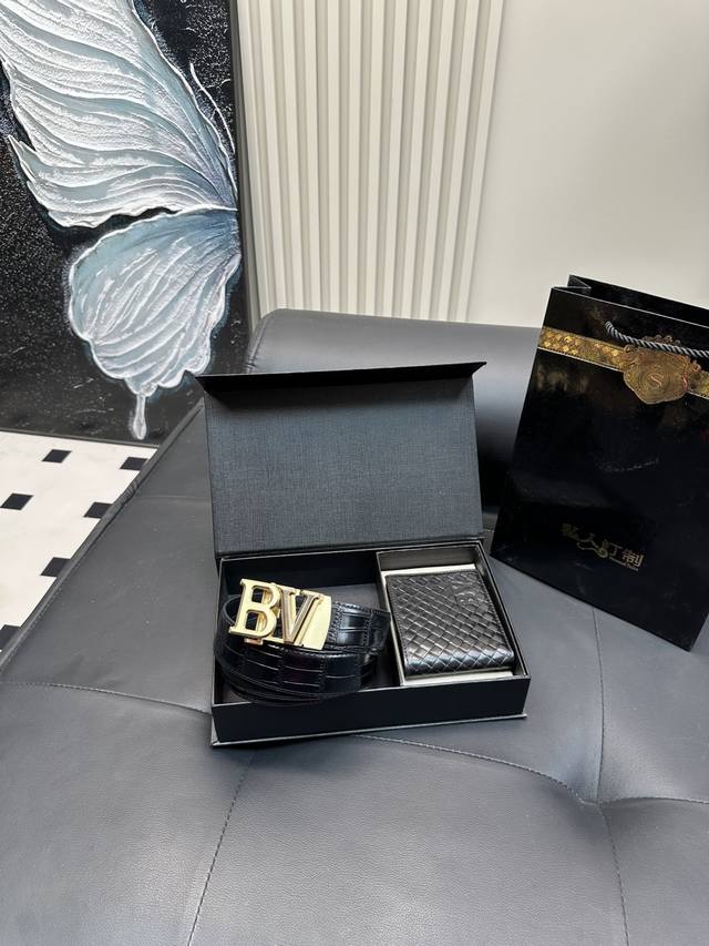 Wallet + Belt Set Bv High Version Belt Popular Belt The Most Popular Version Of