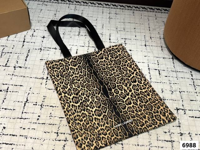 ysl Yves Saint Laurent Leopard Print Shopping Bag The Next Hot Item Is This O