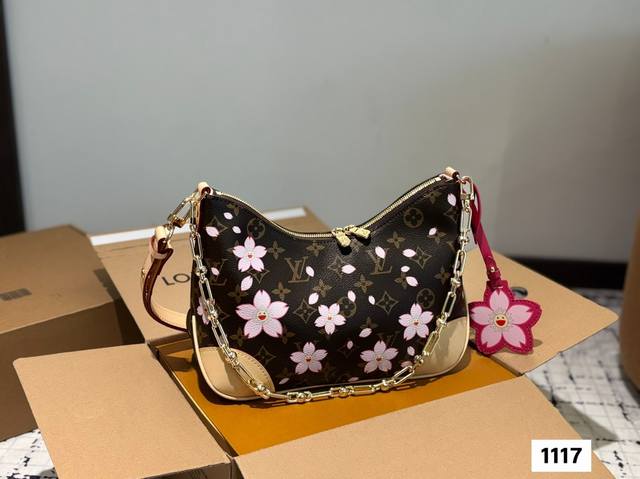 With Airplane Box Folding Box Lv Croissant Bag Vintage Cherry Blossom Croissant