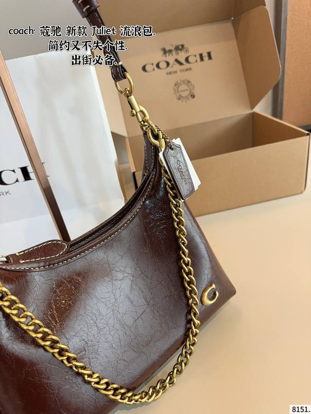 With Gift Box. Coach Laurel Hobo Bag Durable And Wear-Resistant Material Simple