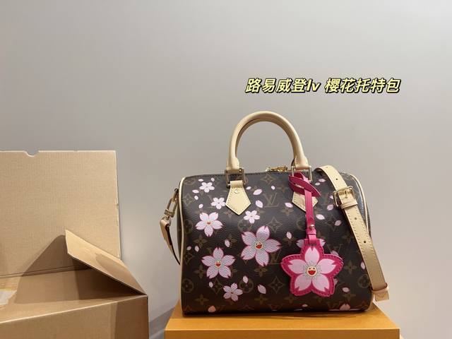 Top Original Order With Folding Box Size 26.22 Louis Vuitton Lv Sakura Tote Bag