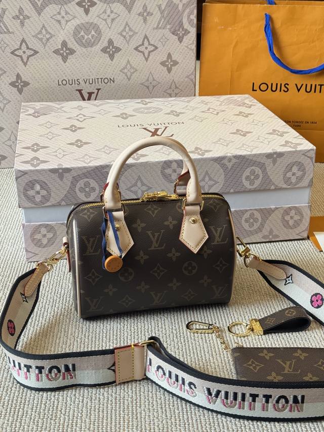 Box Set Lv Speedy 20 Pillow Bag Lv New Series City Keepal Handbag, The First Lv