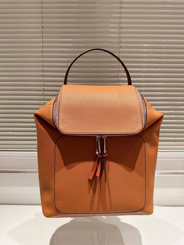 Original Cowhide Loewe Goya Small Backpack Loewe New Men's Backpack Men's Backpa