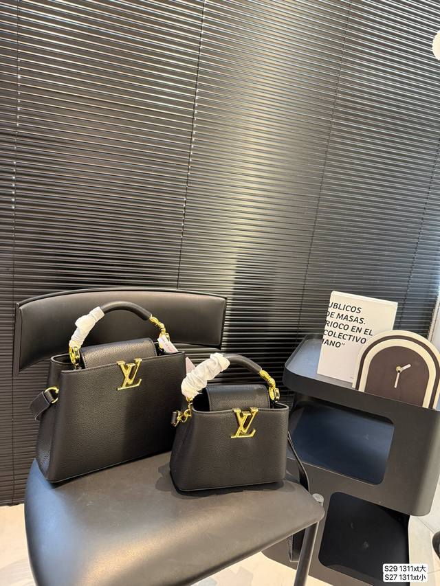 Large And Small Lvcapucines Lady Bag With Super Complicated Production Process.
