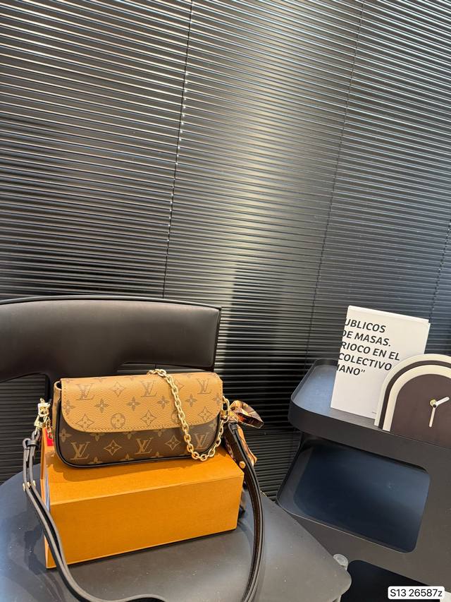 With Folding Box Lv Ivy Underarm Bag Messenger Bag Cool And Sassy Low-Key Luxury