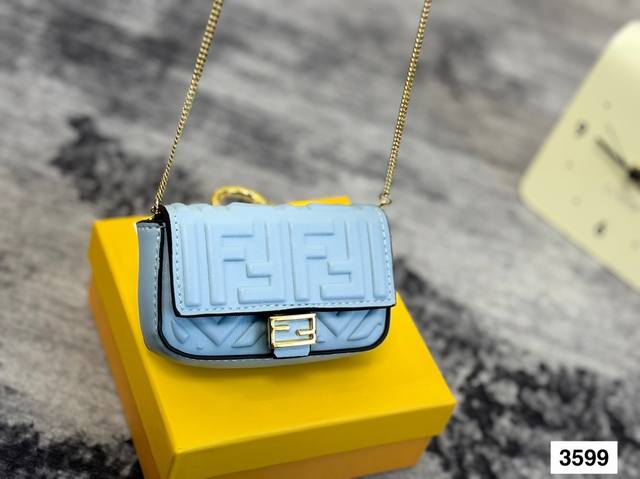 fendi Nano Baguette Is Cute Fendi Pink Full Leather Nano Baguette Chain Bag S