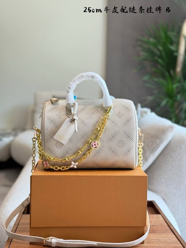 Hollow Pillow Bag Lv New Speedy 25 Pillow Bag Lv New Series Pillow Bag Handbag,