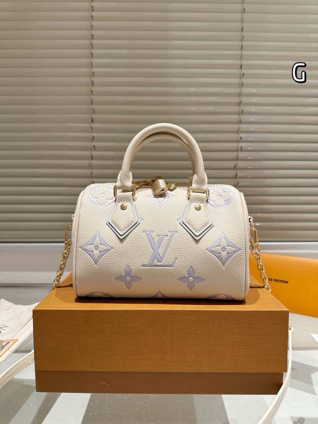 Full Set Package Lv Speedy 20Cm Pillow Bag, No Matter The Style, The Lining Is T