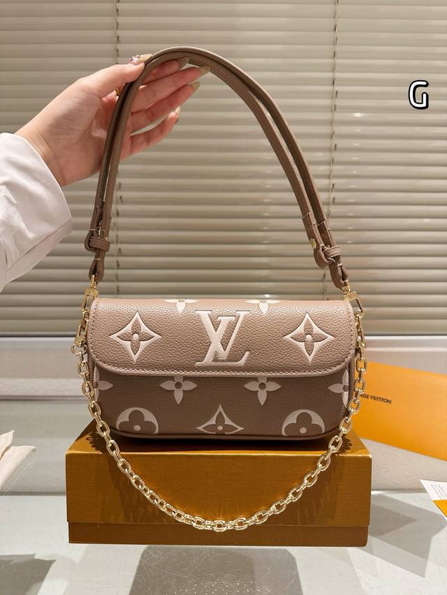 New Lv Louis Vuitton Wallet On Chain Ivy Underarm Bag Size 22 13Cm Folding Gift