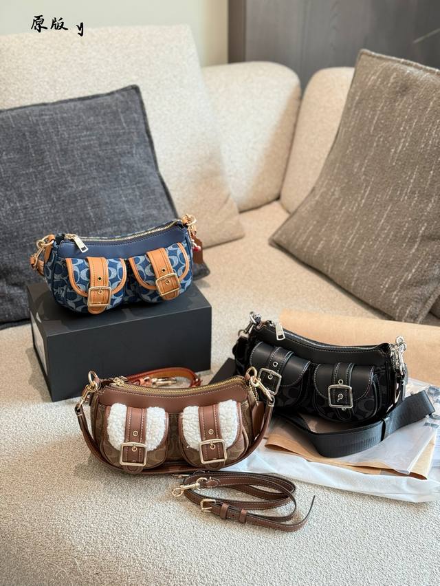 coach Ashton Denim Shampoo Underarm Bag Coach New Ashton Denim Underarm Bag P