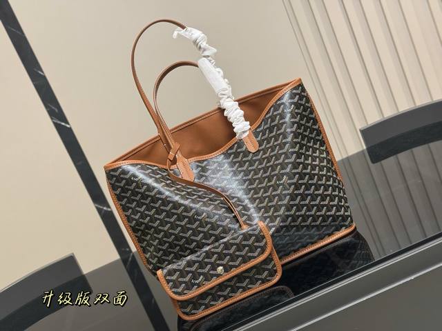 Double-Sided Upgraded Version Size 38.28Cm Goyard Shopping Bag All Are Custom Ma