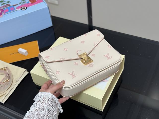 With Folding Box Airplane Box Size 25Cm Lv Cowhide Quality Messenger Bag Upgrade