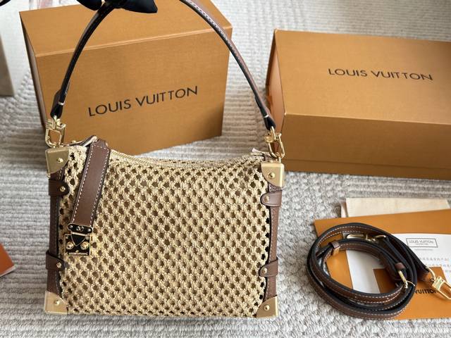 With Box Size 23*16Cm L's Latest Straw Bag Why Don't You Own Such A Beautiful St