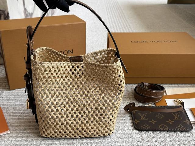 With Box Size 17*18Cm L's Latest Straw Bag Why Don't You Own Such A Beautiful St