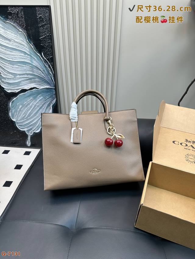 With Gift Box Coach With Cherry Pendant Maggiesmall Tote Bag Shoulder Bag Crossb