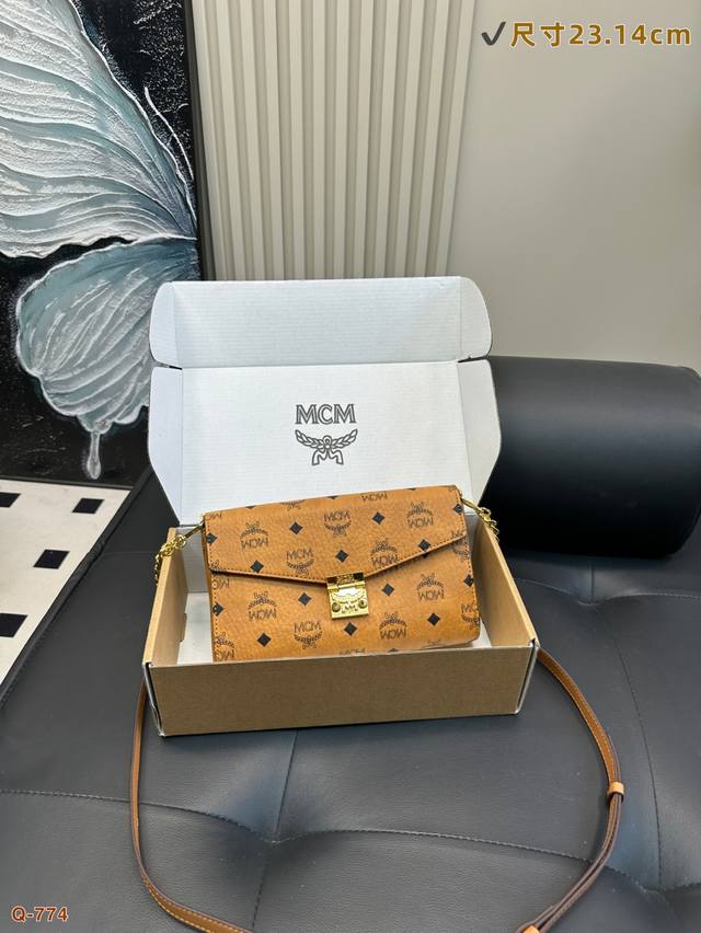 With Gift Box Mcm Chain Bag Real Shot Shoulder Bag Counter Simultaneous Listing