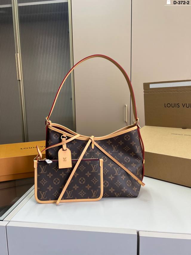 lv Louis Vuitton Carryall Shopping Bag Hand-Held Shoulder Crossbody Tote Bag