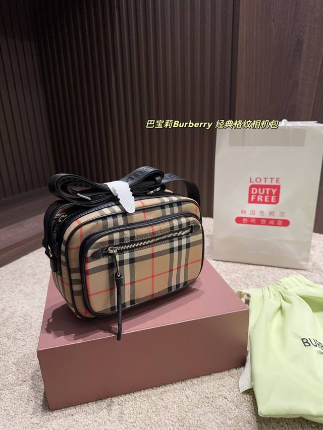 With Folding Box Size 22.16 Burberry Classic Check Camera Bag The Classic Check