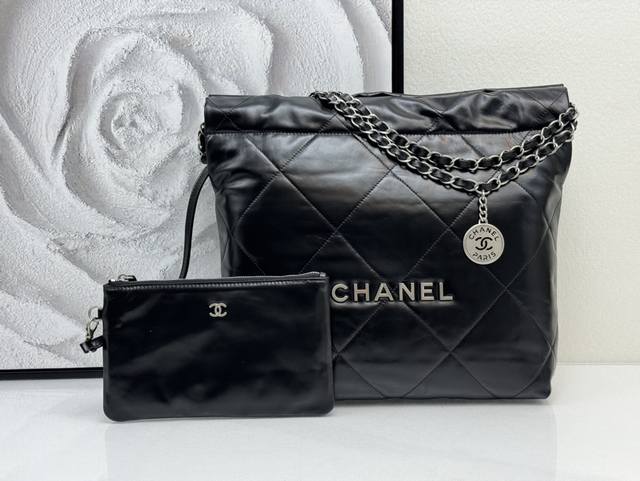 Chanel 24Bag denim small size 22Bag is the coolest washed retro denim with multi