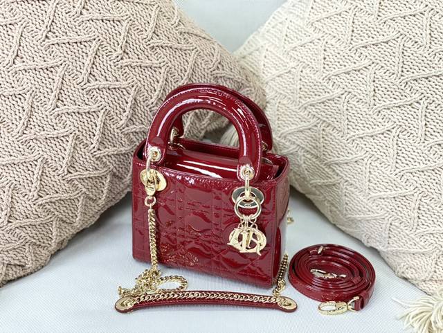 Three-grid patent leather rock gray in stock Original cashmere lining Classic La