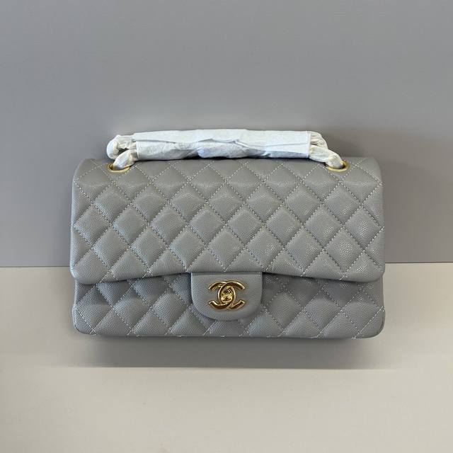 with full gift box Chanel classic Cf Classic and timeless Fat square sequin text
