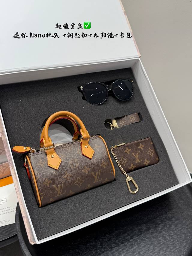 Full gift box Original leather replica! With chip! All-steel hardware! Lv Diane