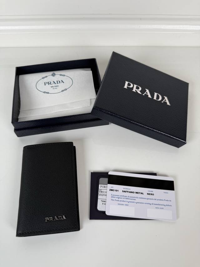 P upgraded deerskin card holder, unisex, black, model 2Mc101, size 11