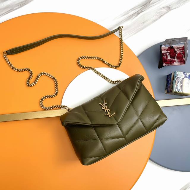 Olive green with gold buckle _Mini crossbody bag is coming! The whole bag is mad