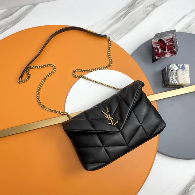Black with gold buckle _Mini crossbody bag is coming! The whole bag is made of s