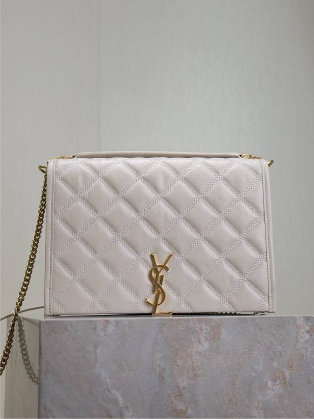 Special price White 26Cm #Becky Diamond Quilted Lambskin Chain Bag# Definitely b