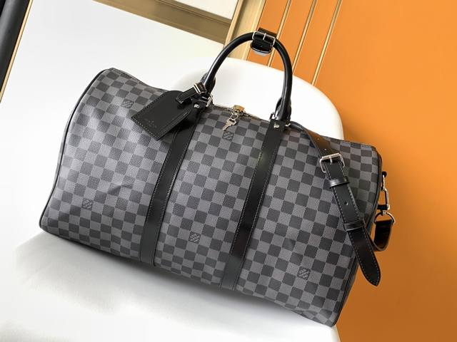 Top Original N41416 N41418 N41413 This classic Keepall 45 handbag is made of Dam
