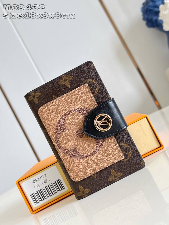 Factory Price P Top Original M69432 Juliette Wallet uses classic Monogram canvas