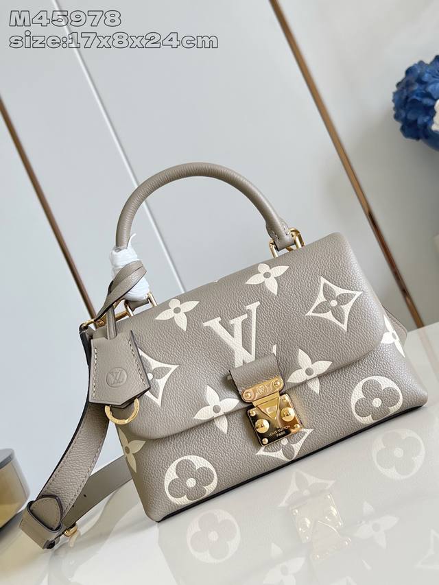 Factory Price P Top Original M45978 Grey Silkscreen This Madeleine Bb bag is mad