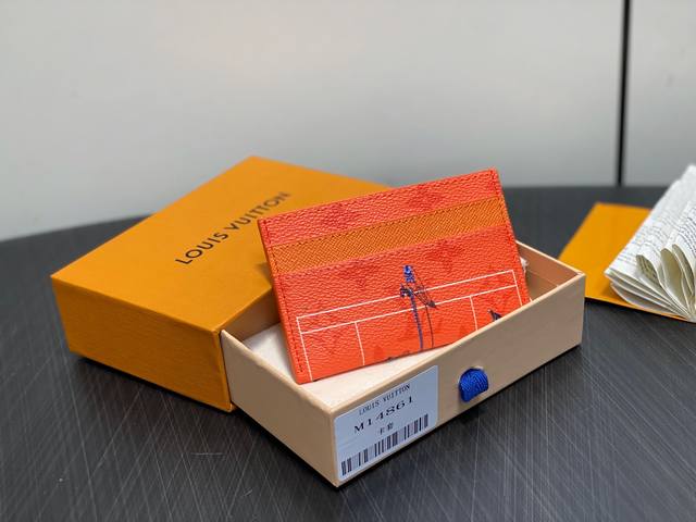 Factory Price P Top Original M14861 Orange Resort Collection Card Holder Wallet