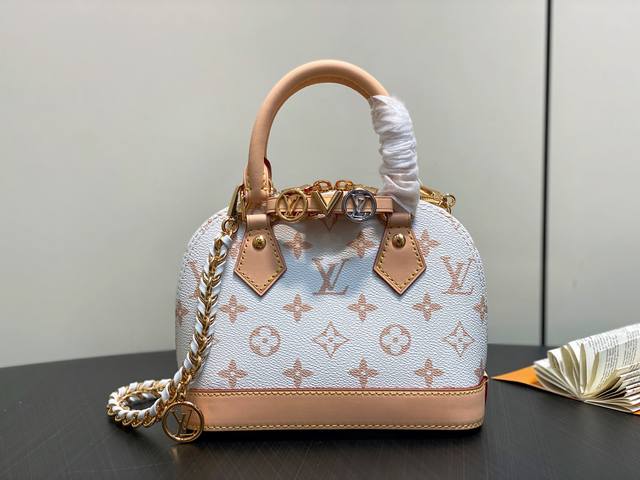 Factory Price P Top Original M14339 White Flower Chain Shell Bag Alma Mini Lv&I