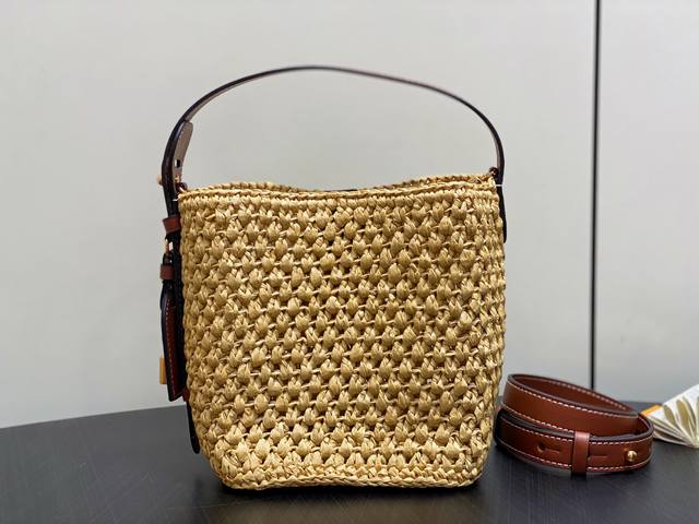 Factory Price P Top Original M14217 Woven Straw Bucket Bag All In Bb Handbag Thi