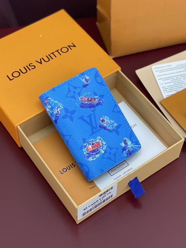 Factory Price P M14881 Card Holder! Swimming Blue! Pocket Wallet, This pocket wa